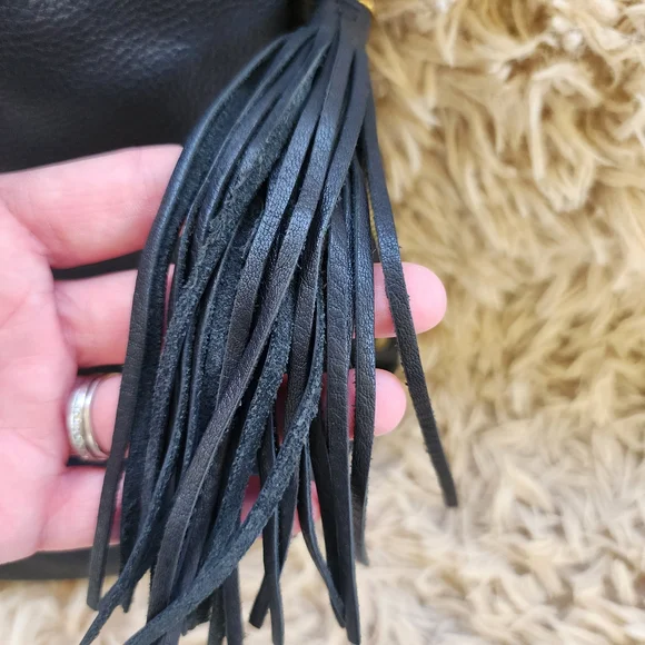 HOBO Black Leather Hobo Shoulder Crossbody Bag - Picture 2 of 8